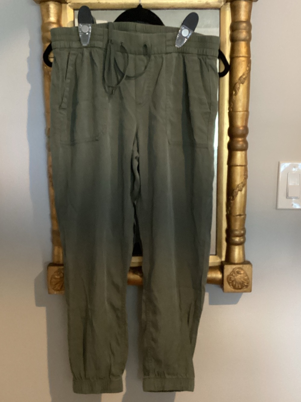 Old Navy Olive Drawstring Joggers